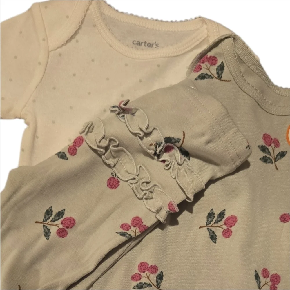 Carter's Green/Pink/White 3 Piece Outfit Set-9mos NWT
